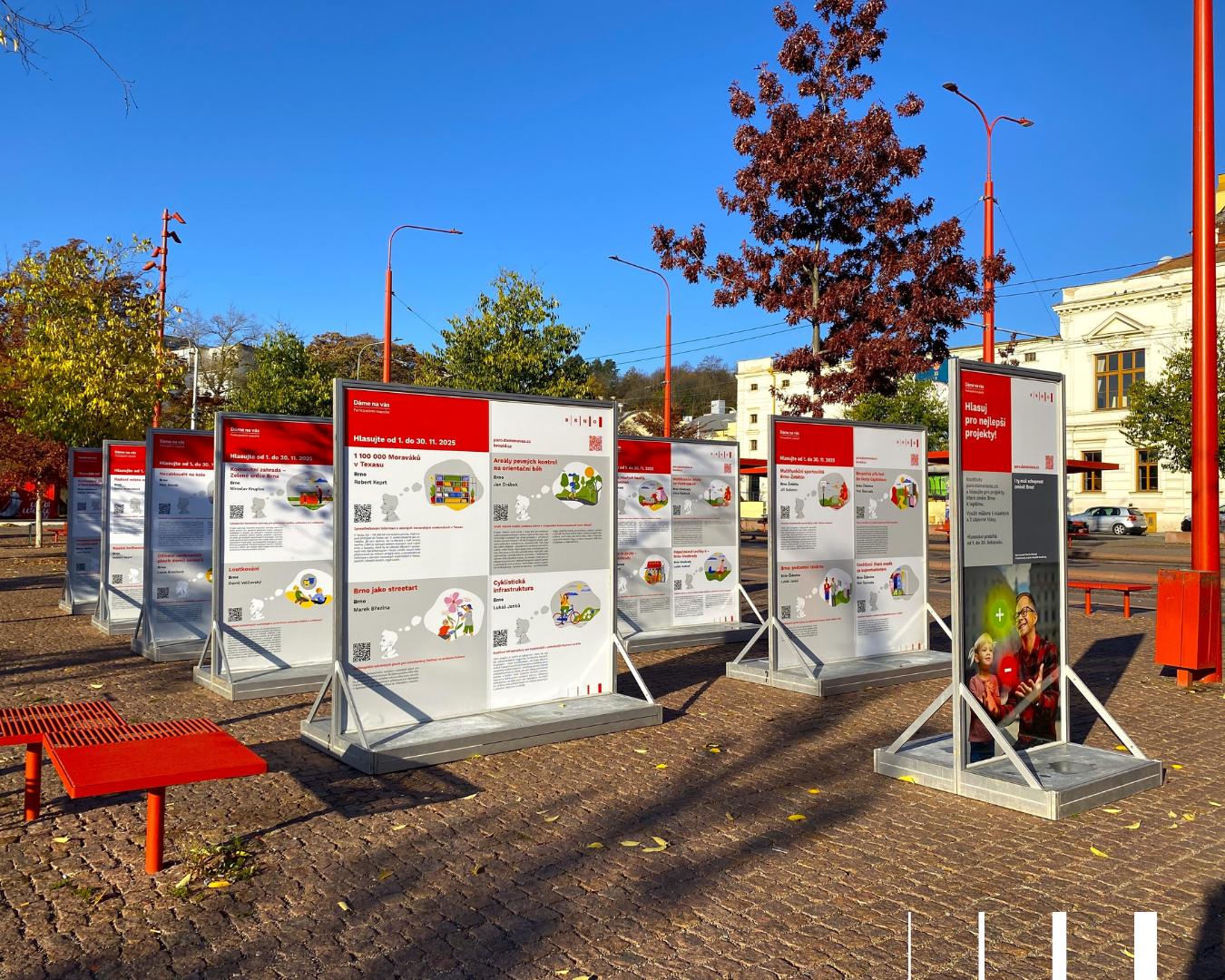 Výstava nominovaných projektů bude od 7. 11. do konce měsíce k vidění na Mendlově náměstí.