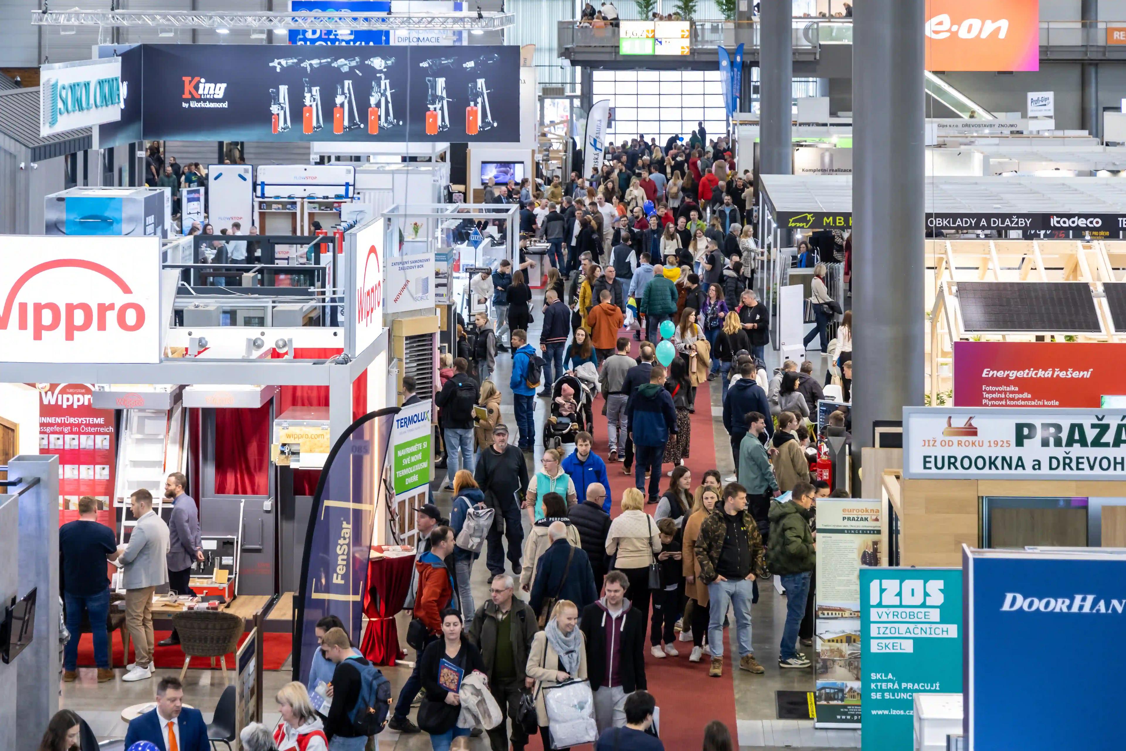 Stavební veletrh se koná souběžně s akcemi MOBITEX, Dřevostavby Brno a Festival architektury.