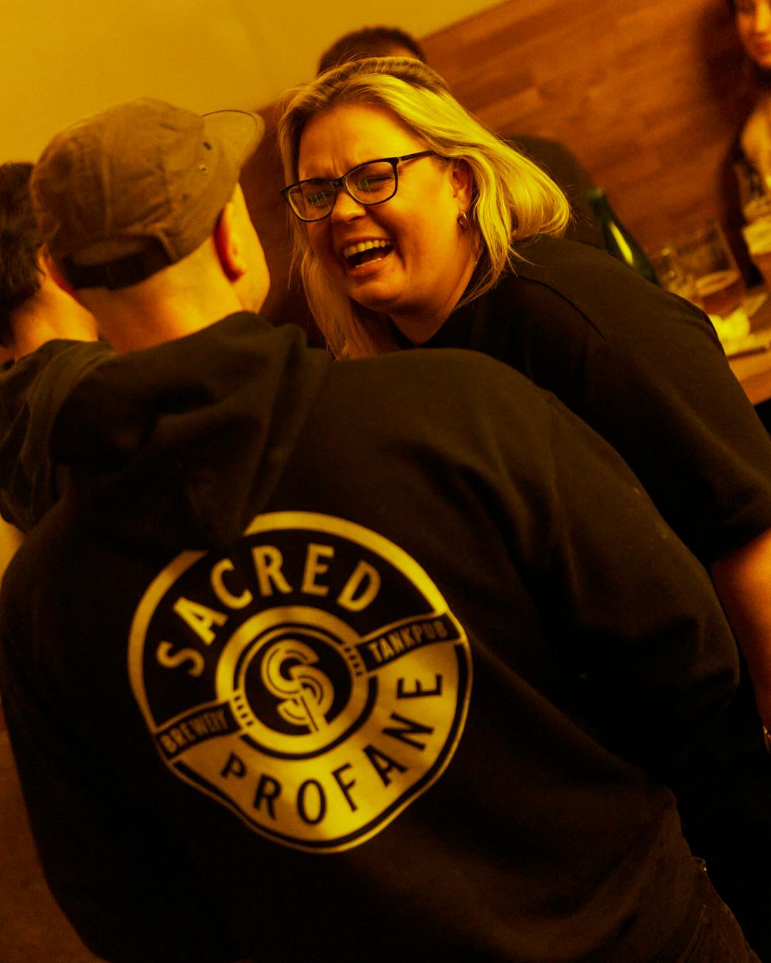 Lucie Janečková při ochutnávce amerických piv v Pultu.