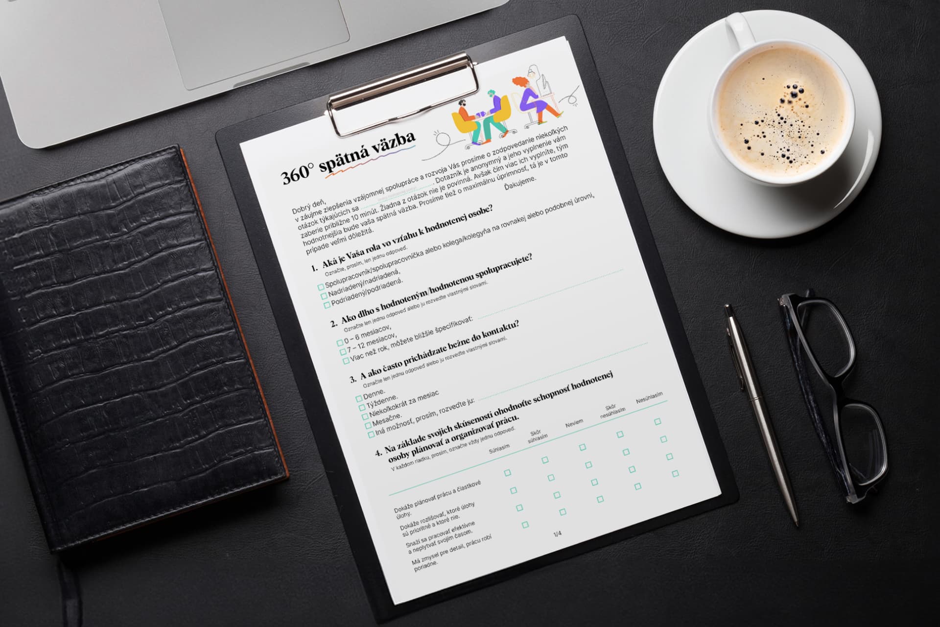 Praktické PDF: Stiahnite si zdarma šablónu na 360° spätnú väzbu. 