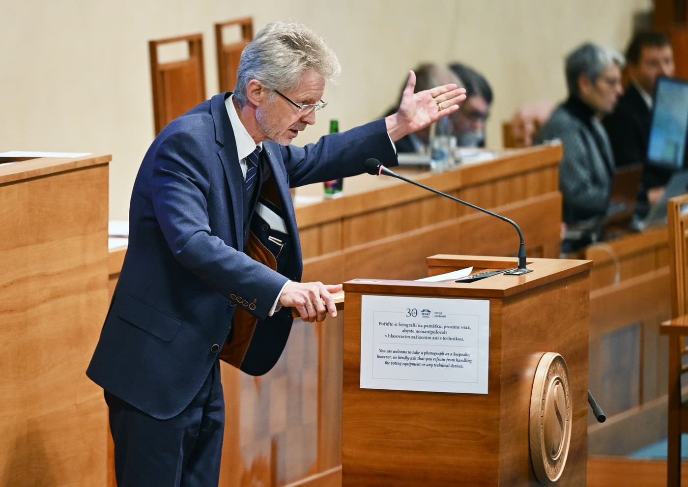 Předseda horní komory Miloš Vystrčil (ODS)