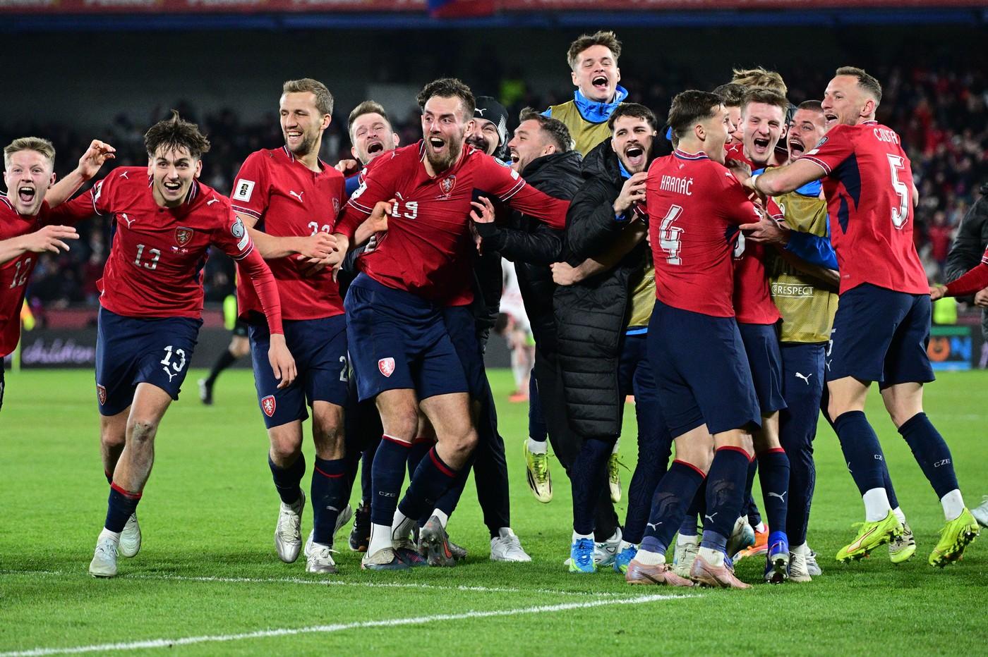 Česko - Dánsko, finále play off evropské části kvalifikace o postup na mistrovství světa ve fotbale