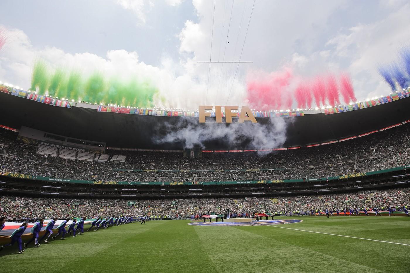 Aztécký stadion při zahájení mistrovství světa 11. června 2026