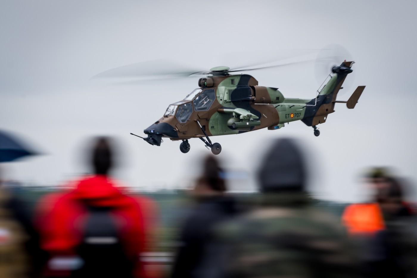 Vrtulník EC665 Tiger při dni otevřených dveří na 22. základně vrtulníkového letectva Náměšť nad Oslavou