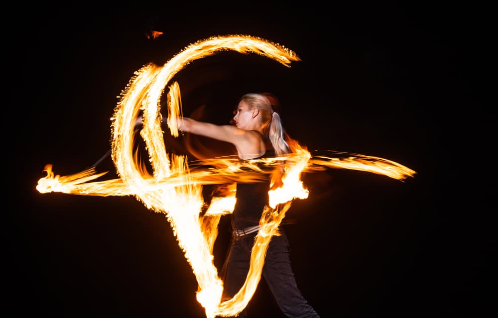 ilustrační foto, ohňová show