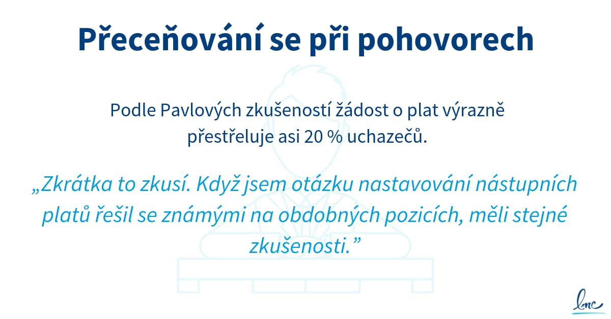 Přeceňování se při pohovorech