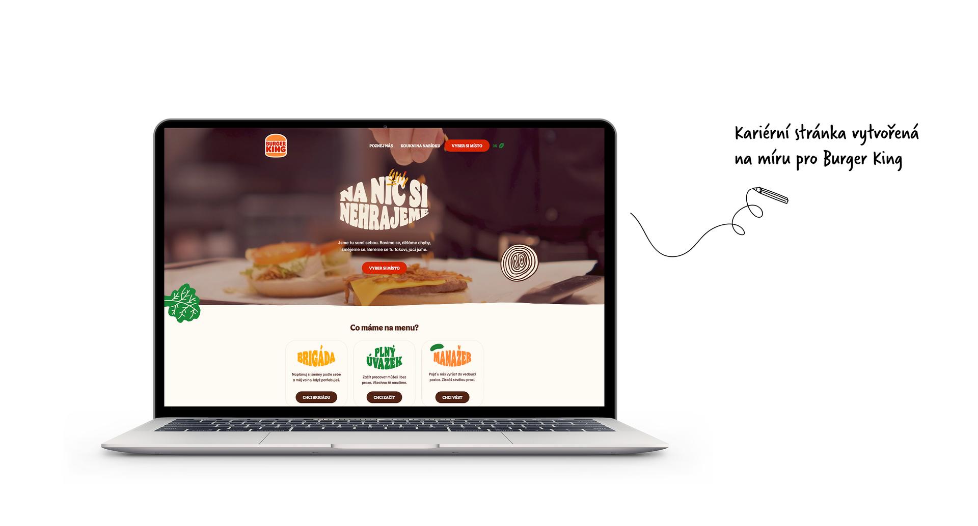 Kariérní stránka na míru pro Burger King