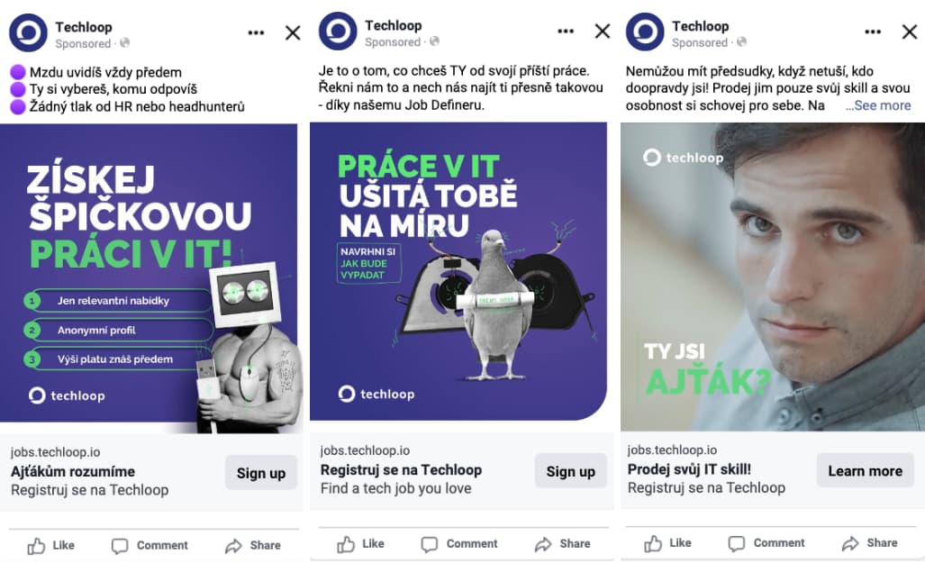 Techloop kampaň zaměřená na vývojáře