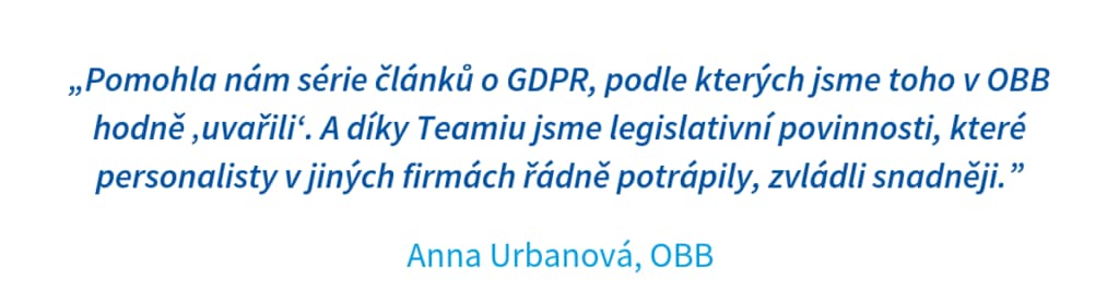 Citace Anny Urbanové