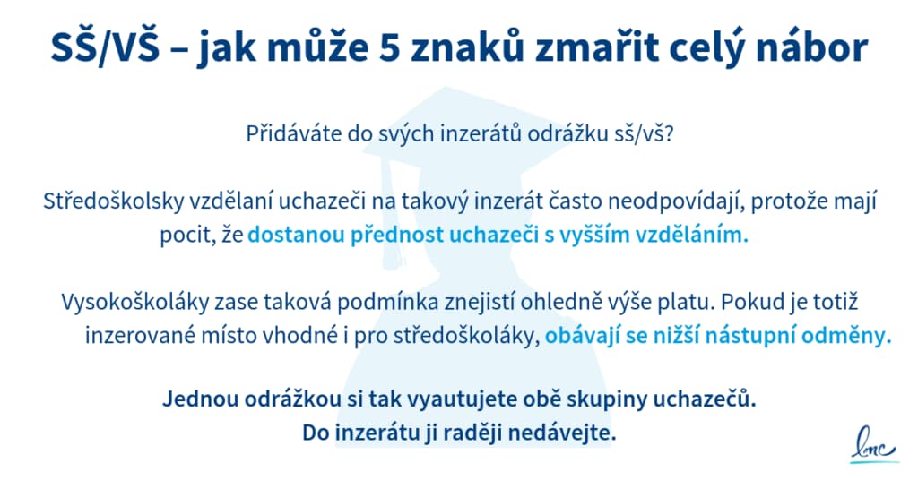 Požadavky na vzdělání