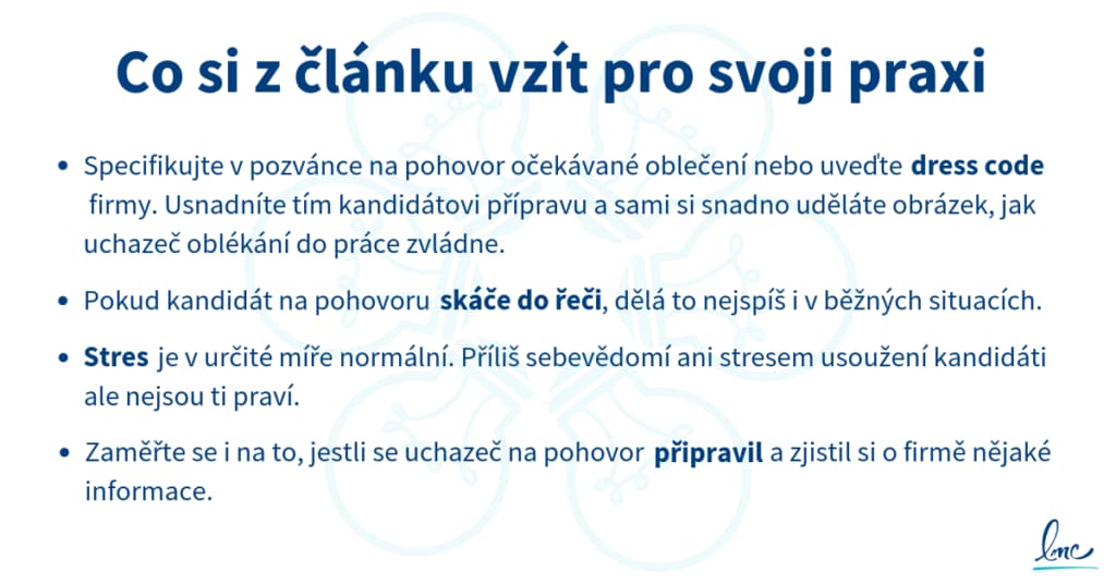Shrnutí hlavních myšlenek z článku