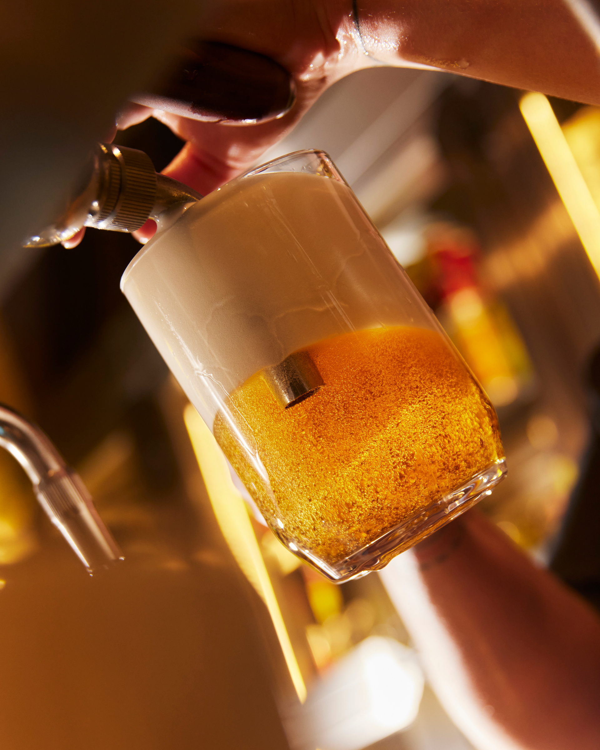 Čepování amerického piva v Pultu