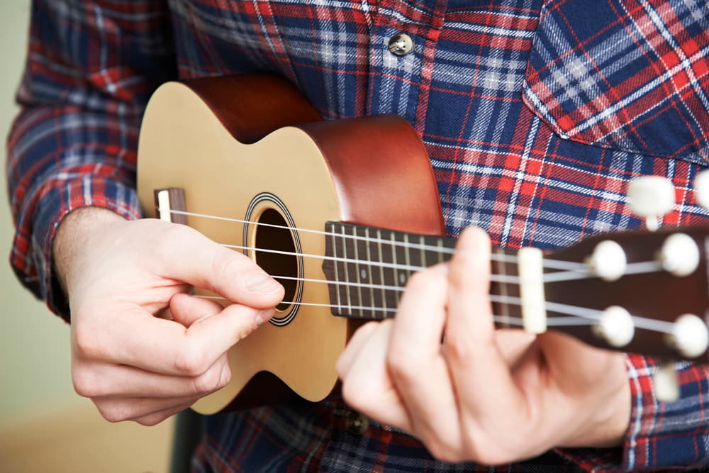 ilustrační foto, hráč na ukulele ilustrační foto, hráč na ukulele