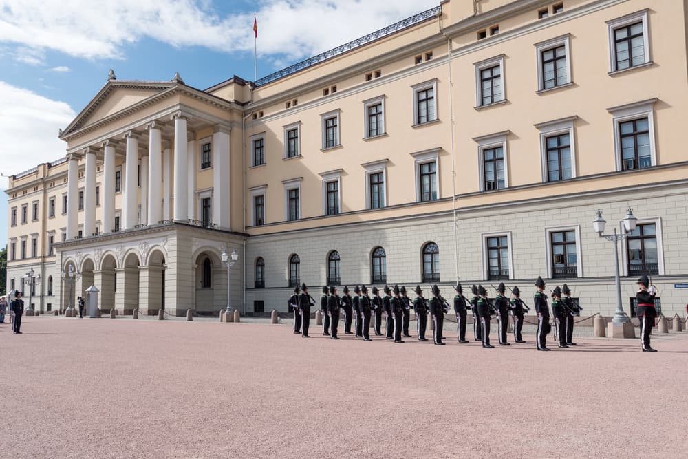 Oslo – Královský palác, Norsko