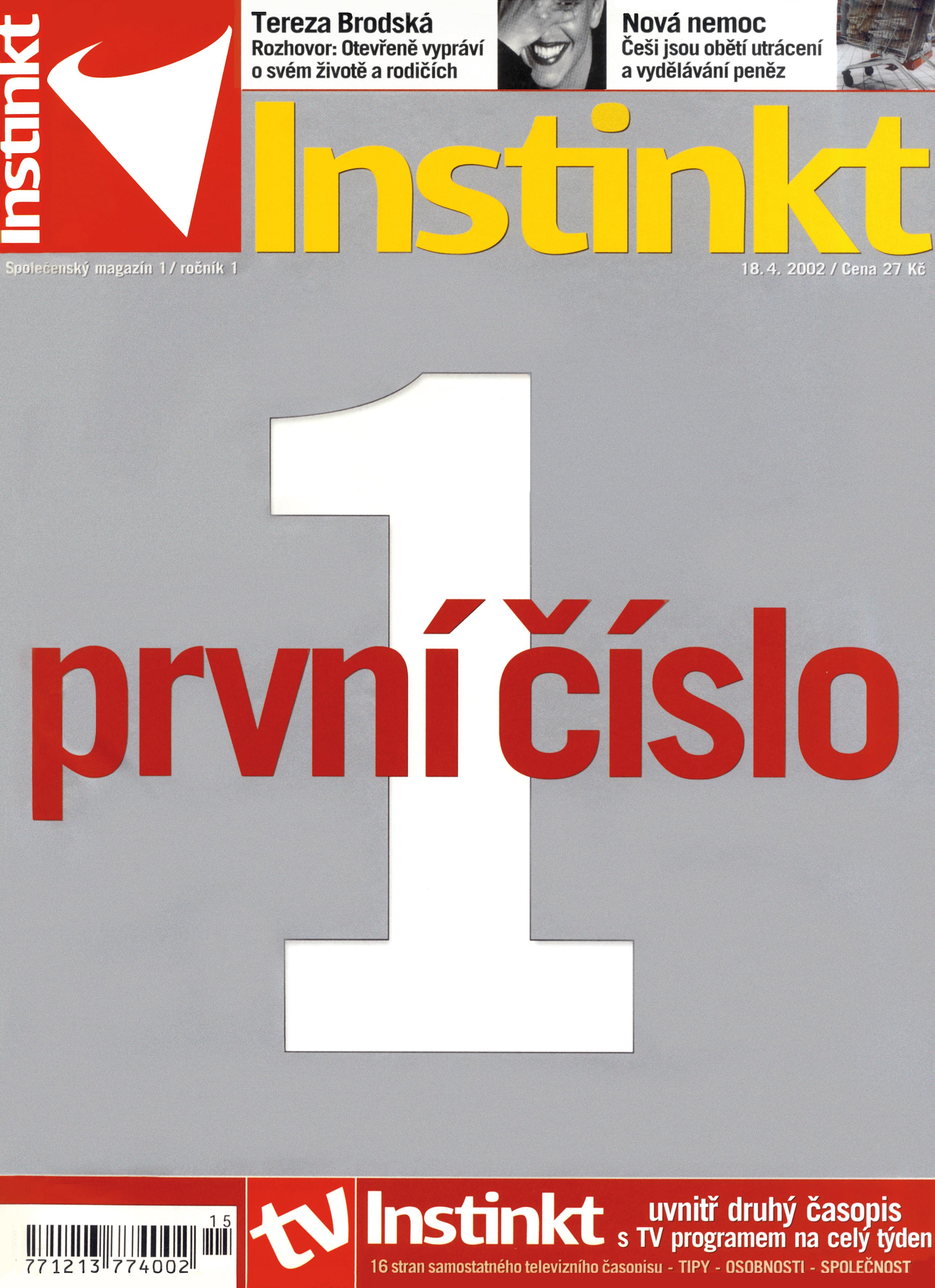 První vydání časopisu Instinkt č. 1/2002