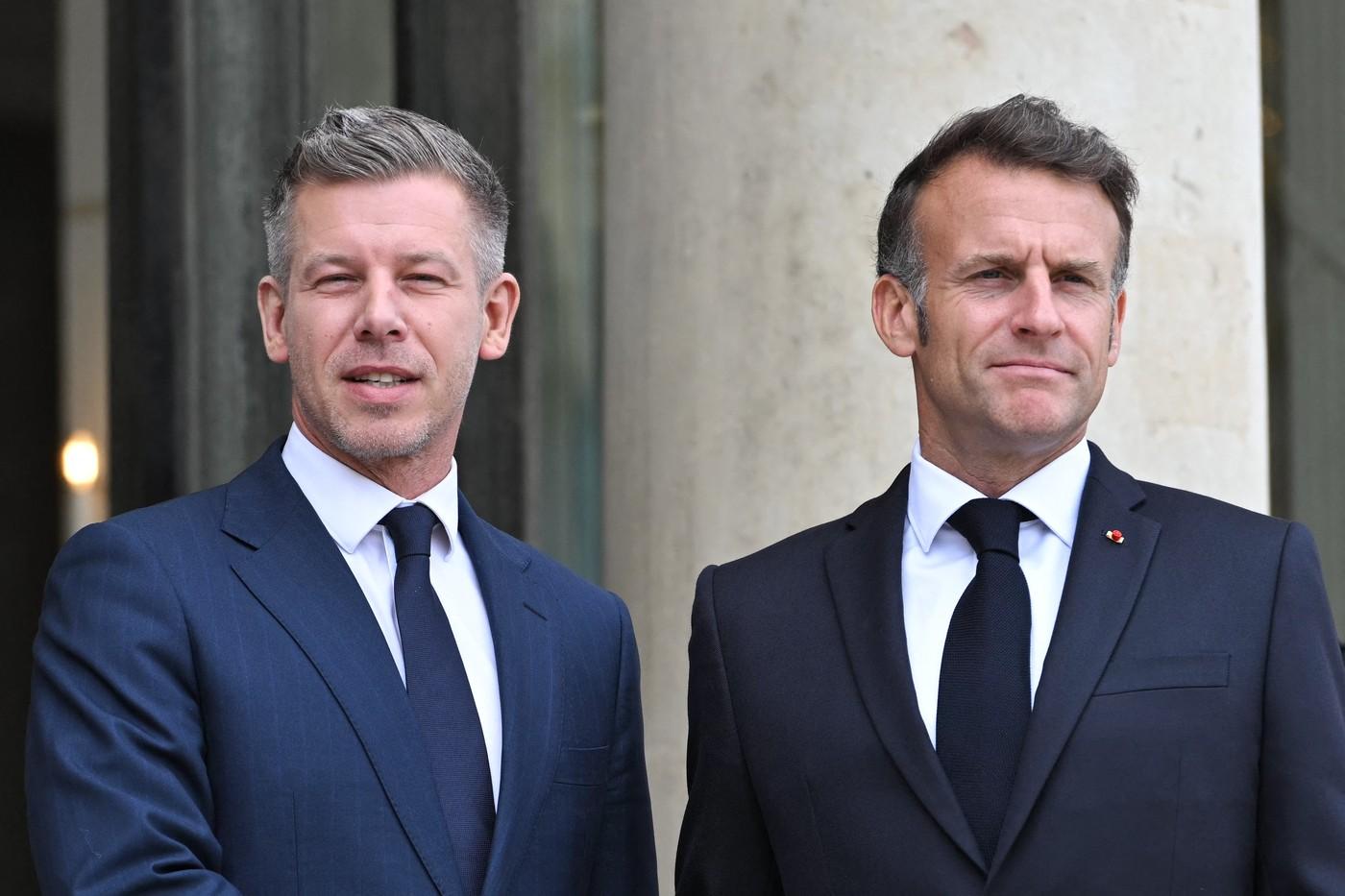 Peter Magyar a Emmanuel Macron
