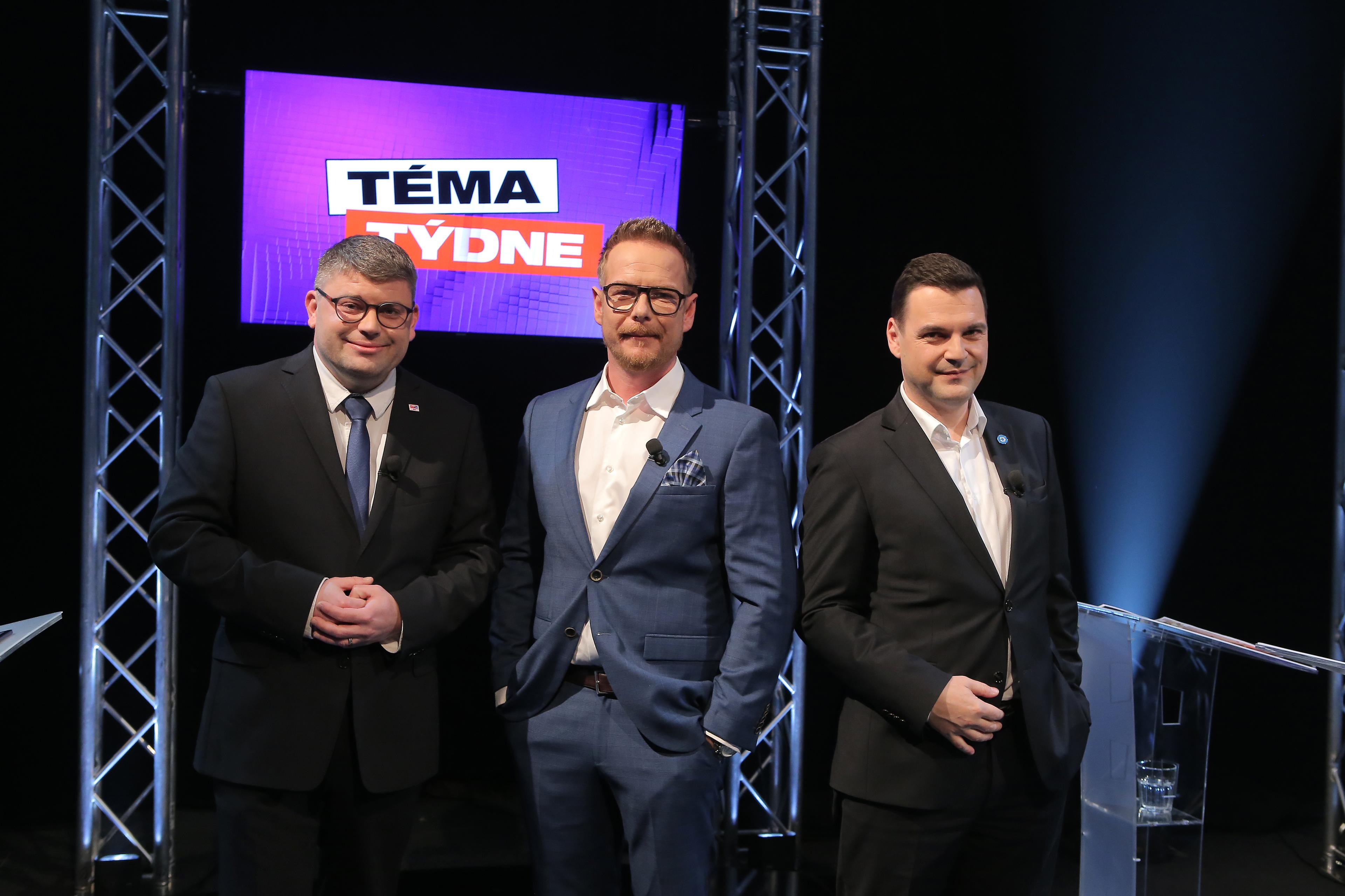 Jan Jakob (TOP 09), Vladimír Pinker (bezpartijní) a Petr Macinka (Motoristé sobě)