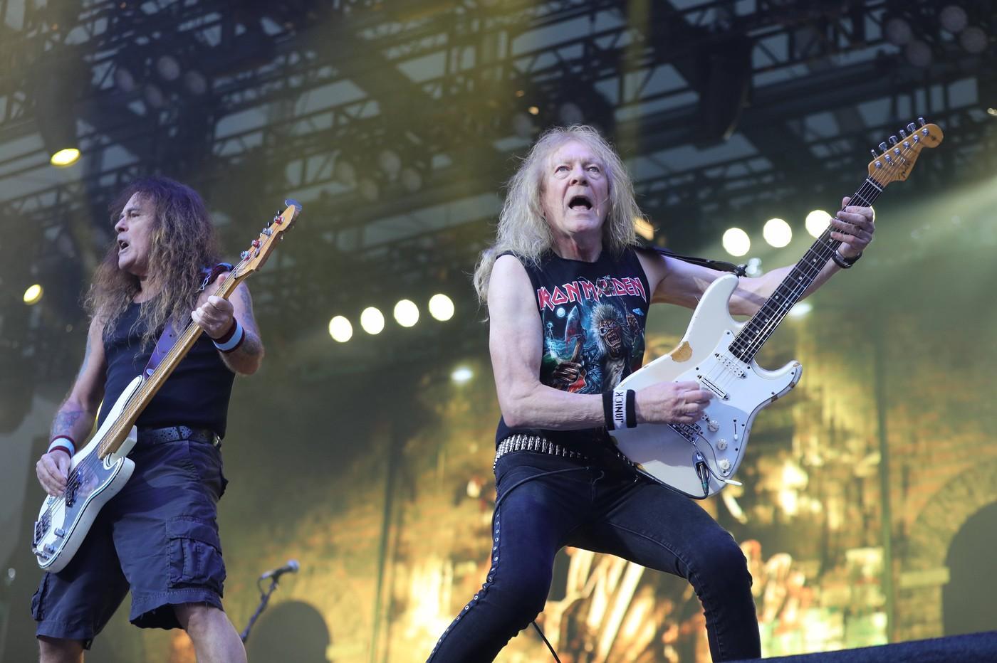 Iron Maiden, Steve Harris a Janick Gers, živý koncert ve Waldbühne v Berlíně