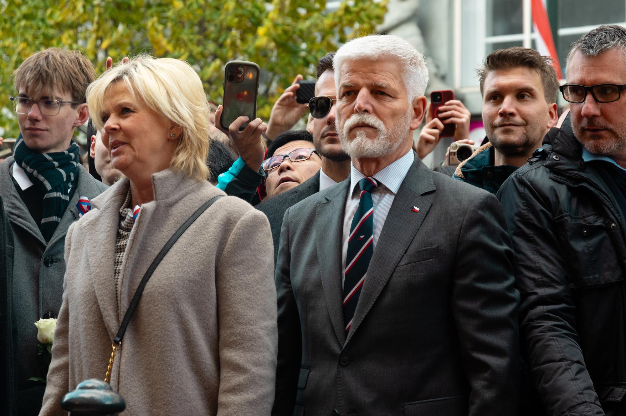 Prezident Petr Pavel s manželkou Evou