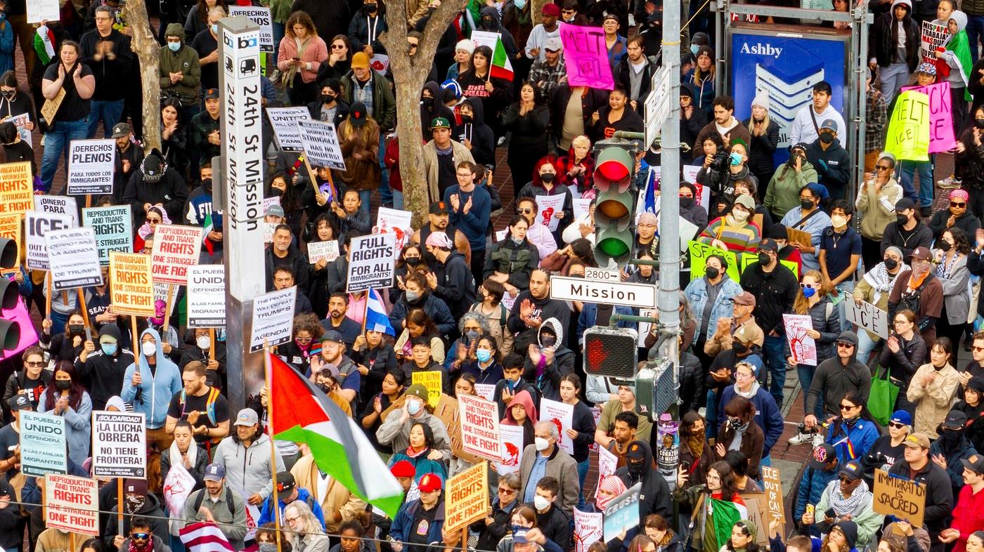 Demonstrace v San Francisku Demonstrace v San Francisku