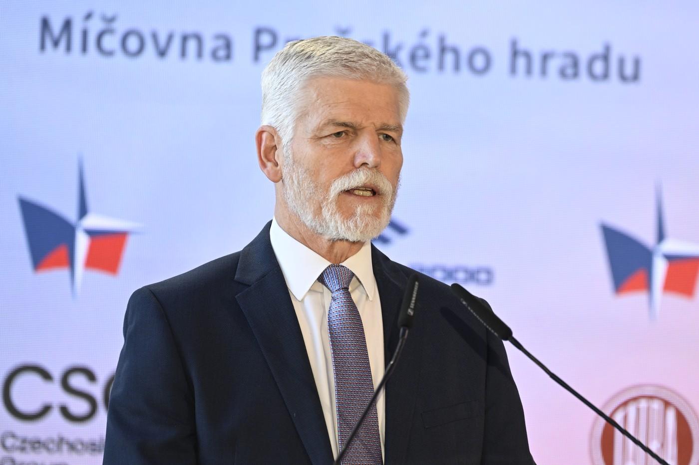 Prezident Petr Pavel vystoupil na Konferenci Naše bezpečnost není samozřejmost, 18. března 2025, Praha.