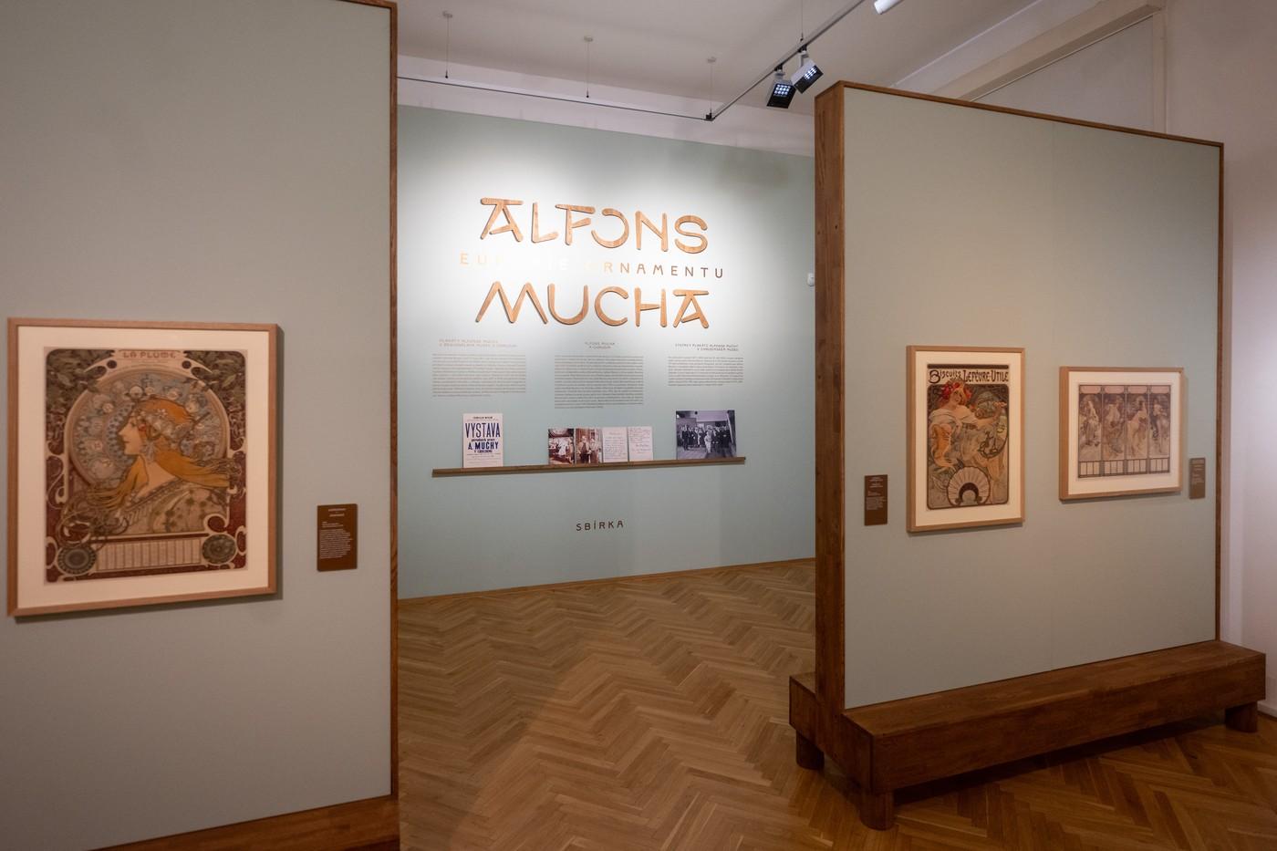 Nová podoba stálá expozice Alfons Mucha - Euforie ornamentu.