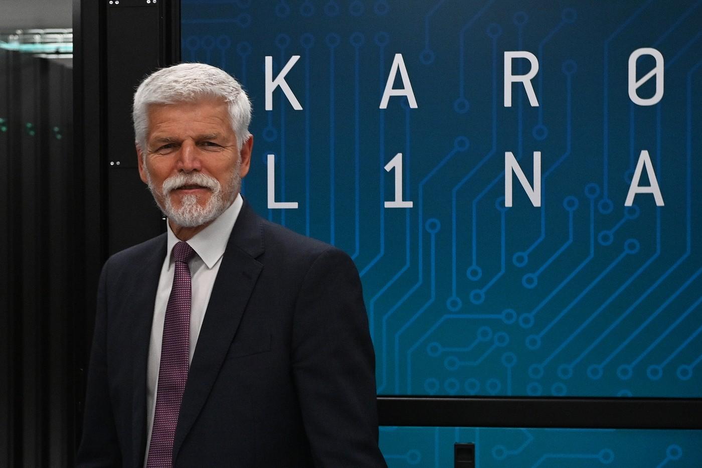 Prezident Petr Pavel navštívil IT4Innovations národní superpočítačové centrum při VŠB - Technické univerzity Ostrava, 26. května 2025, Ostrava.