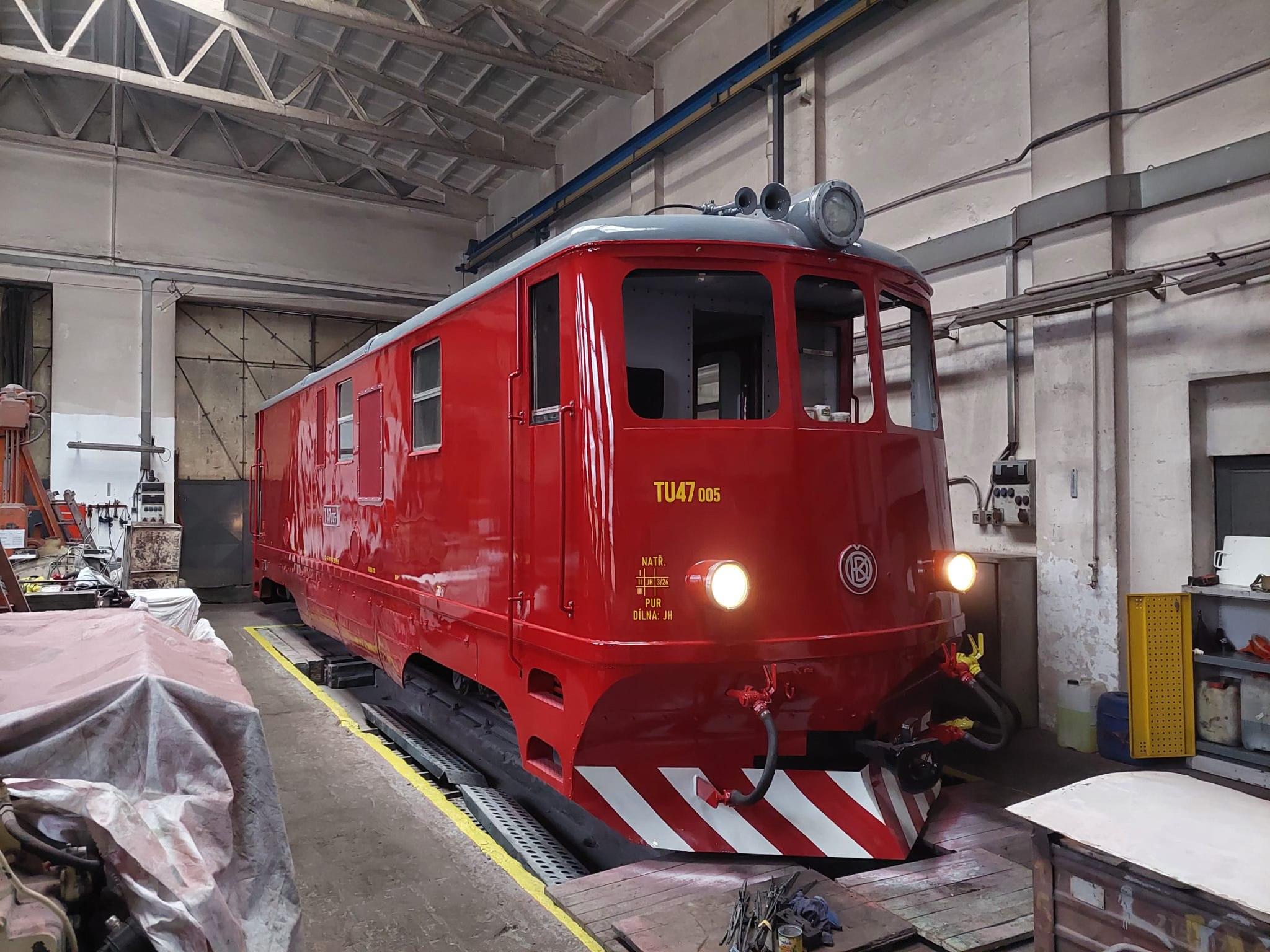 T47.005 dostala při opravě nový lak, a s ním kus historie zpátky