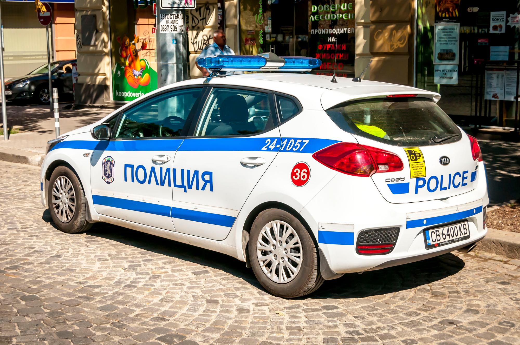 Auto bulharské policie, ilustrační foto Auto bulharské policie, ilustrační foto