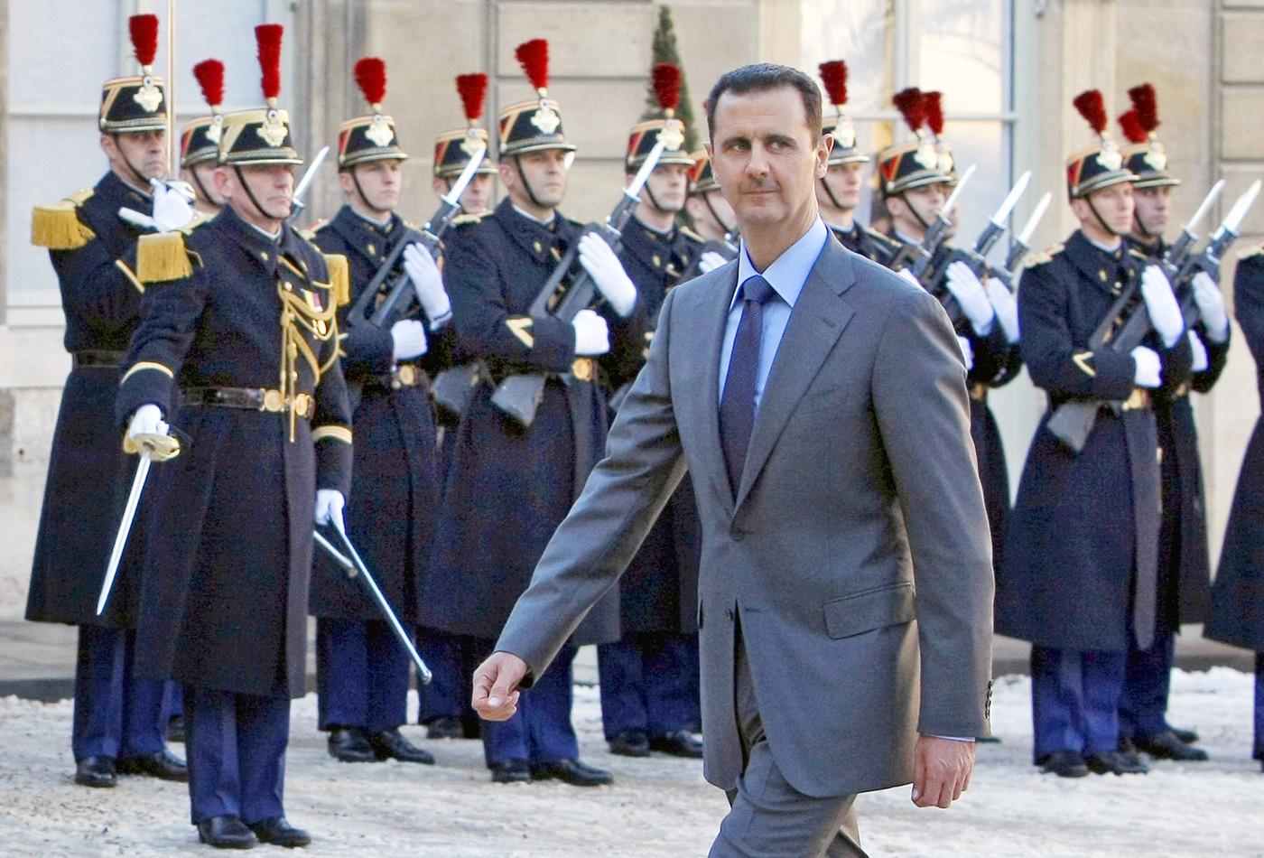 Bašár Asad na snímku z 19. dubna 2015 v Paříži Bašár Asad na snímku z 19. dubna 2015 v Paříži