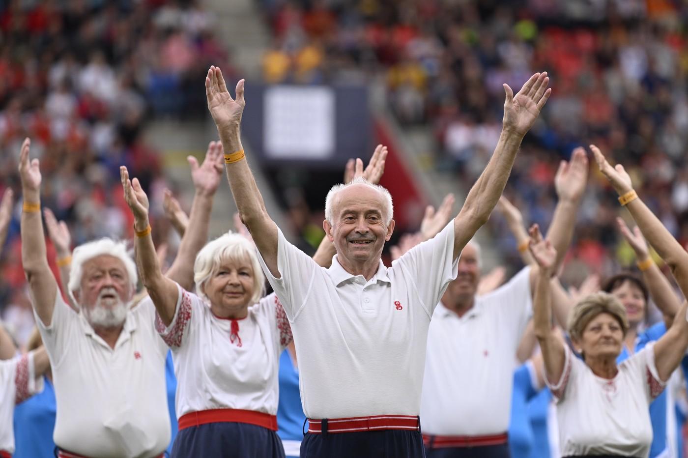 Ilustrační foto - XVII. všesokolský slet a sestava na skladbu Jdi za štěstím Ilustrační foto - XVII. všesokolský slet a sestava na skladbu Jdi za štěstím