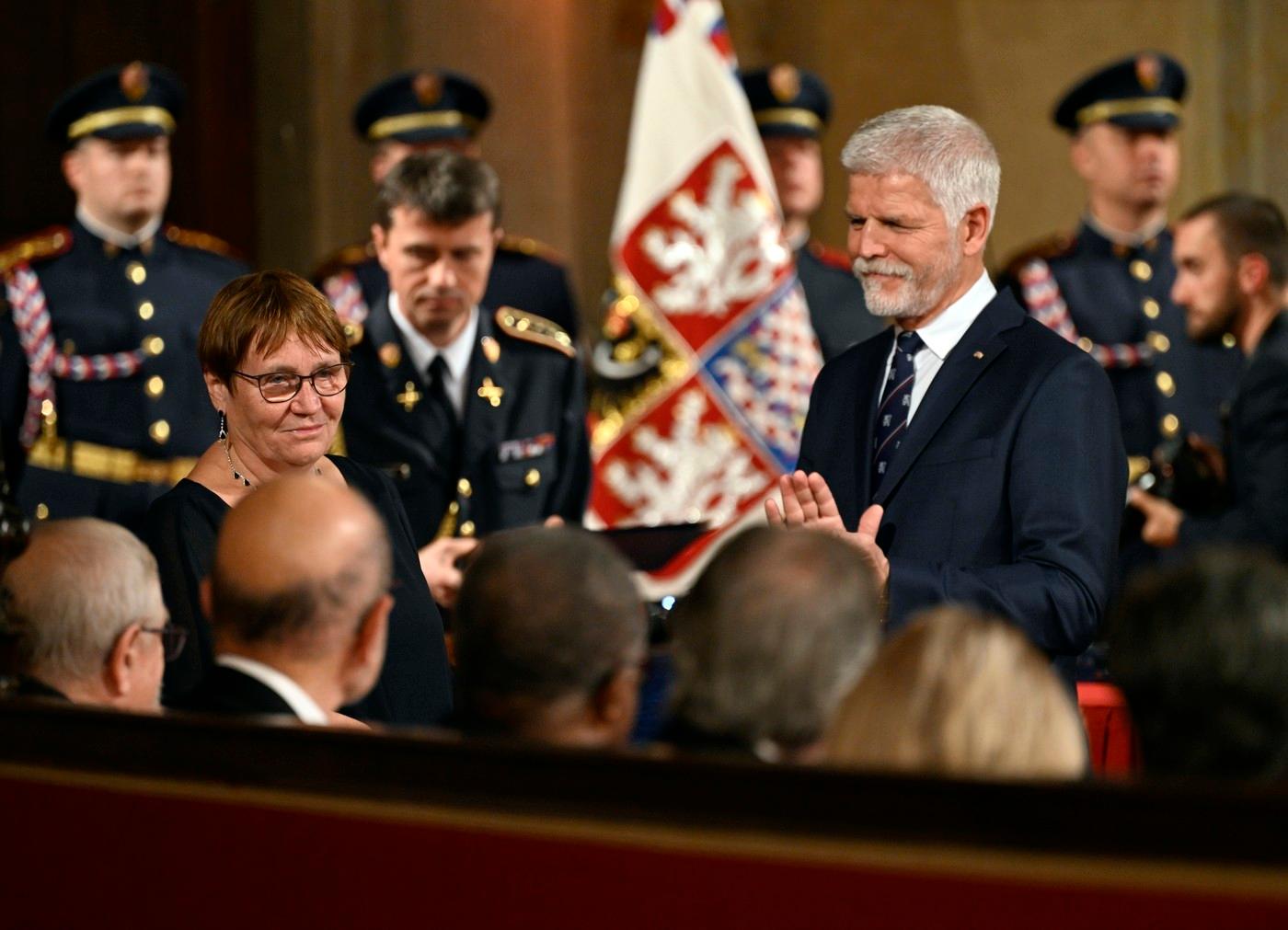 Prezident Petr Pavel při udílení vyznamenání v roce 2024 Prezident Petr Pavel při udílení vyznamenání v roce 2024