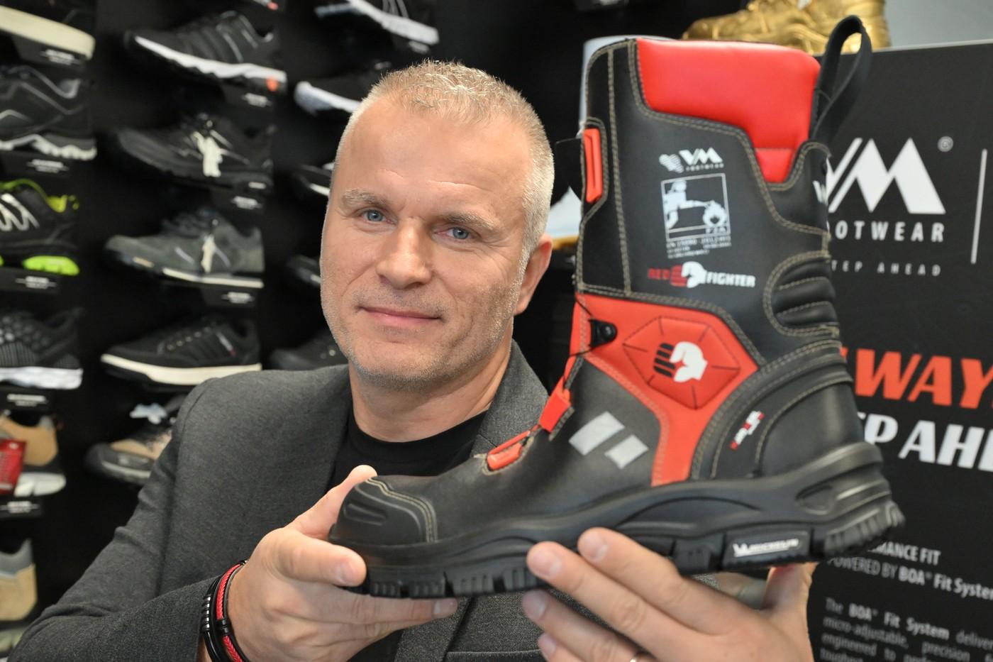 Jihomoravský Podnikatel roku 2024, zakladatel strážnické firmy i značky VM Footwear Vítězslav Macháček, 12. února 2025, Strážnice, Hodonínsko.