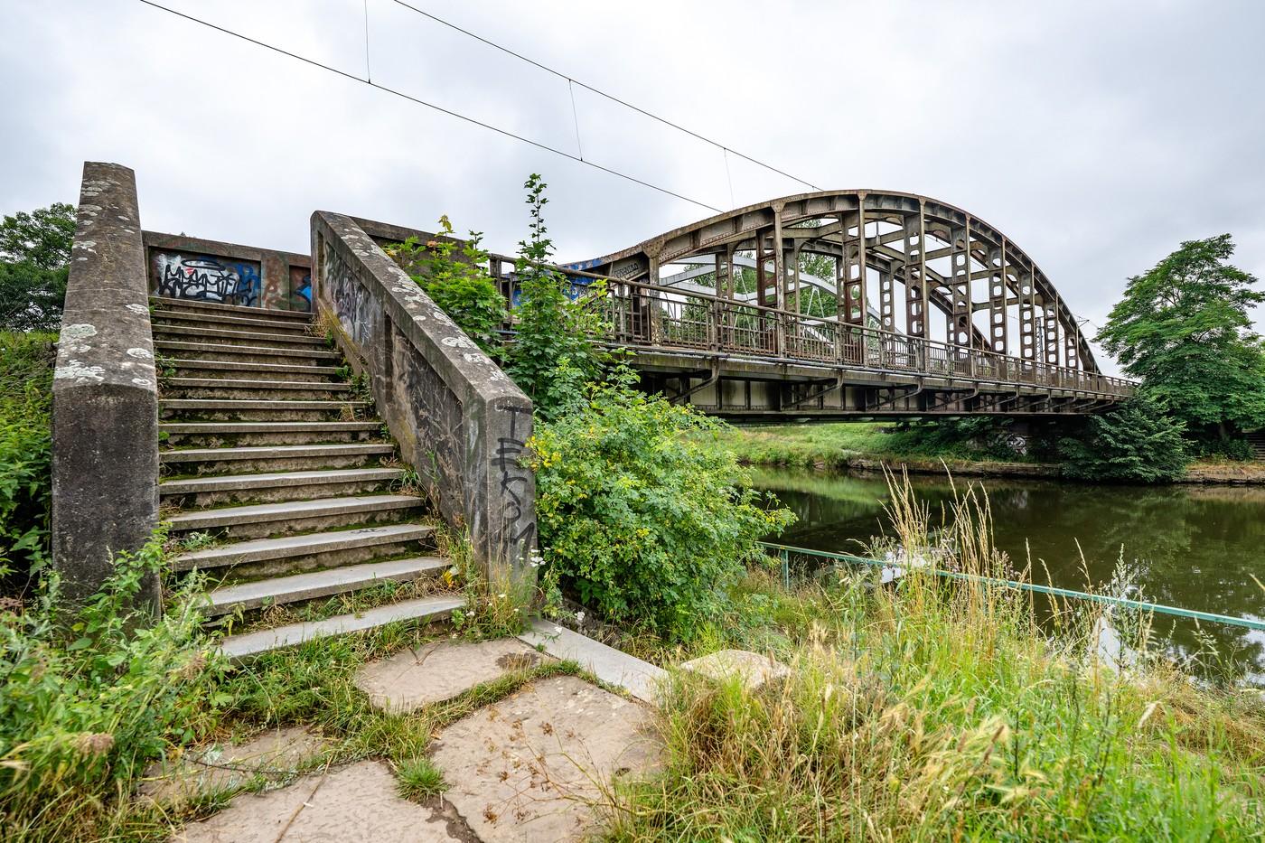Železniční most přes Labe zvaný Železňák
