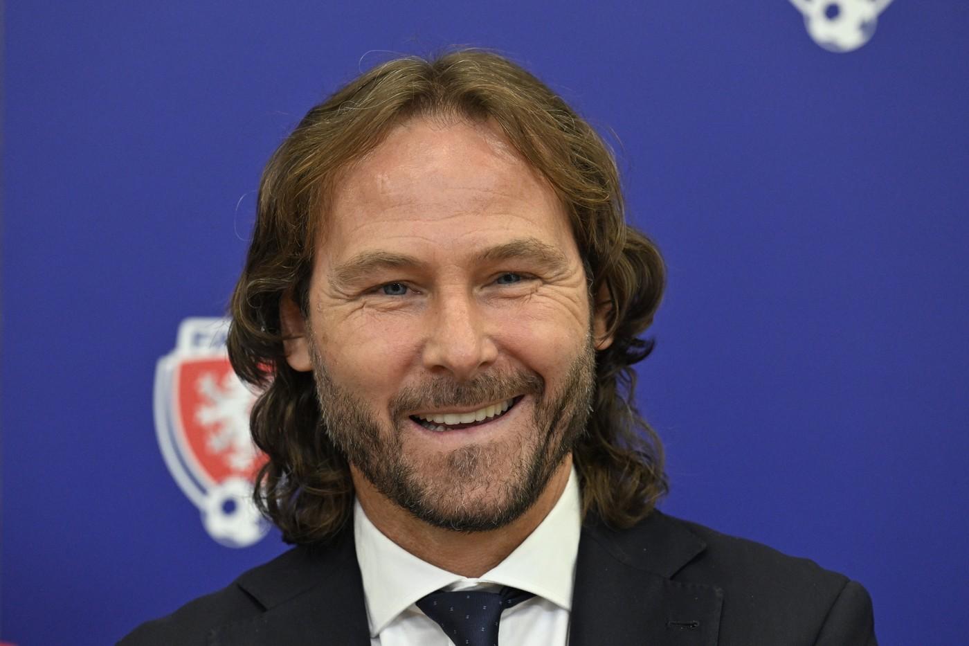 Nový generální manažer českých fotbalových reprezentací Pavel Nedvěd na briefingu výkonného výboru Fotbalové asociace ČR (FAČR), 24. června 2025, Praha. Nový generální manažer českých fotbalových reprezentací Pavel Nedvěd na briefingu výkonného výboru Fotbalové asociace ČR (FAČR), 24. června 2025, Praha.